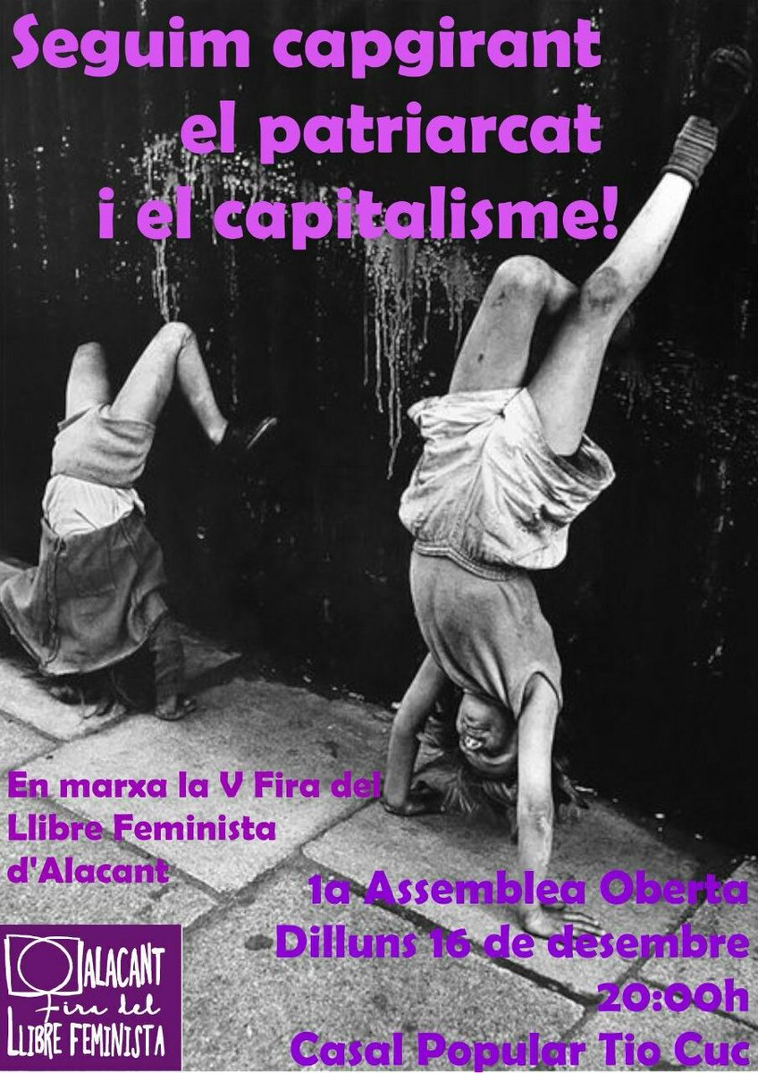 TioCuc's tweet photo. Acaba l'any però encetem projectes! Demà 1a assemblea per a preparar la @FiraFem8M 2020. Ens veiem a les 20 h amb propostes i idees sobre feminisme i literatura! 📖 https://t.co/P2qfEkSzAE