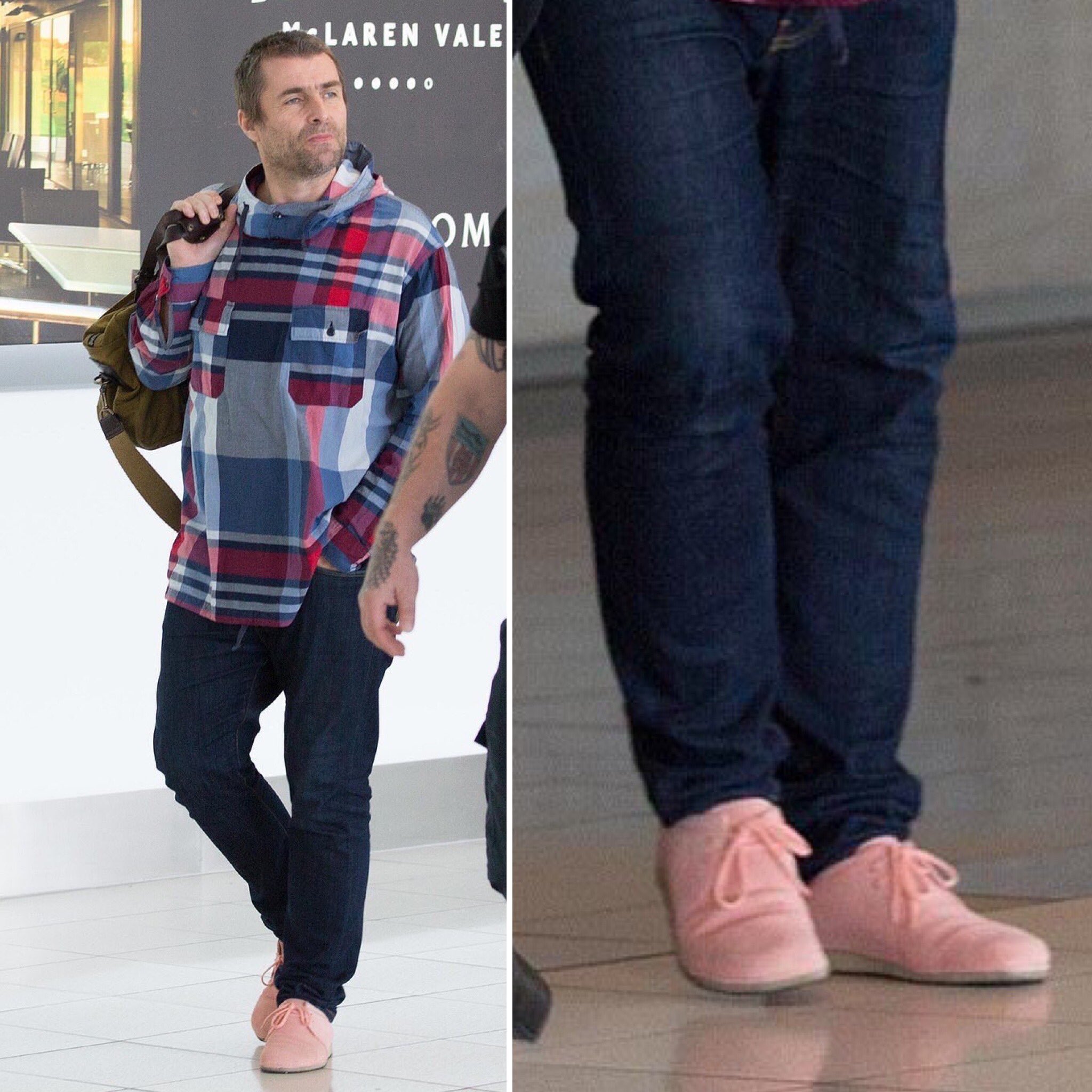 Liam Gallagher wears Clarks Originals 