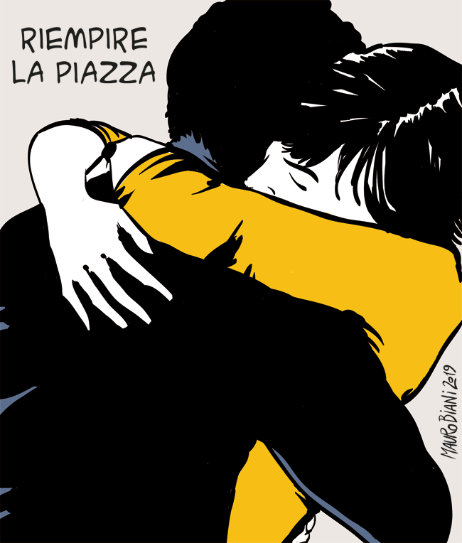 maurobiani's tweet photo. #piazzaSanGiovanni #sardine Riempire la piazza.
Oggi per @repubblica https://t.co/8bvQ0xitBK