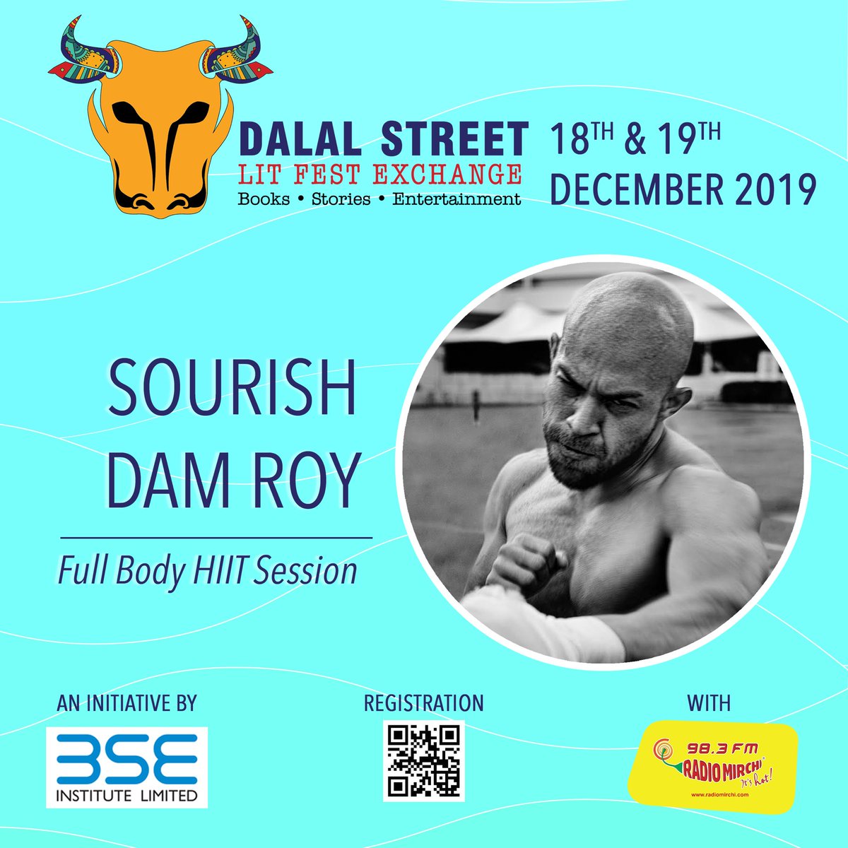DSLITFest's tweet photo. Back by popular demand, Sourish Dam Roy, certified fitness trainer, will be holding a special session at #DSLFX2019 of Full Body HIIT Training!!!
Date: 19th Dec, 5:00pm
Venue: Banquet Hall, PJ Towers, Dalal Street https://t.co/IjOWPBPVxn