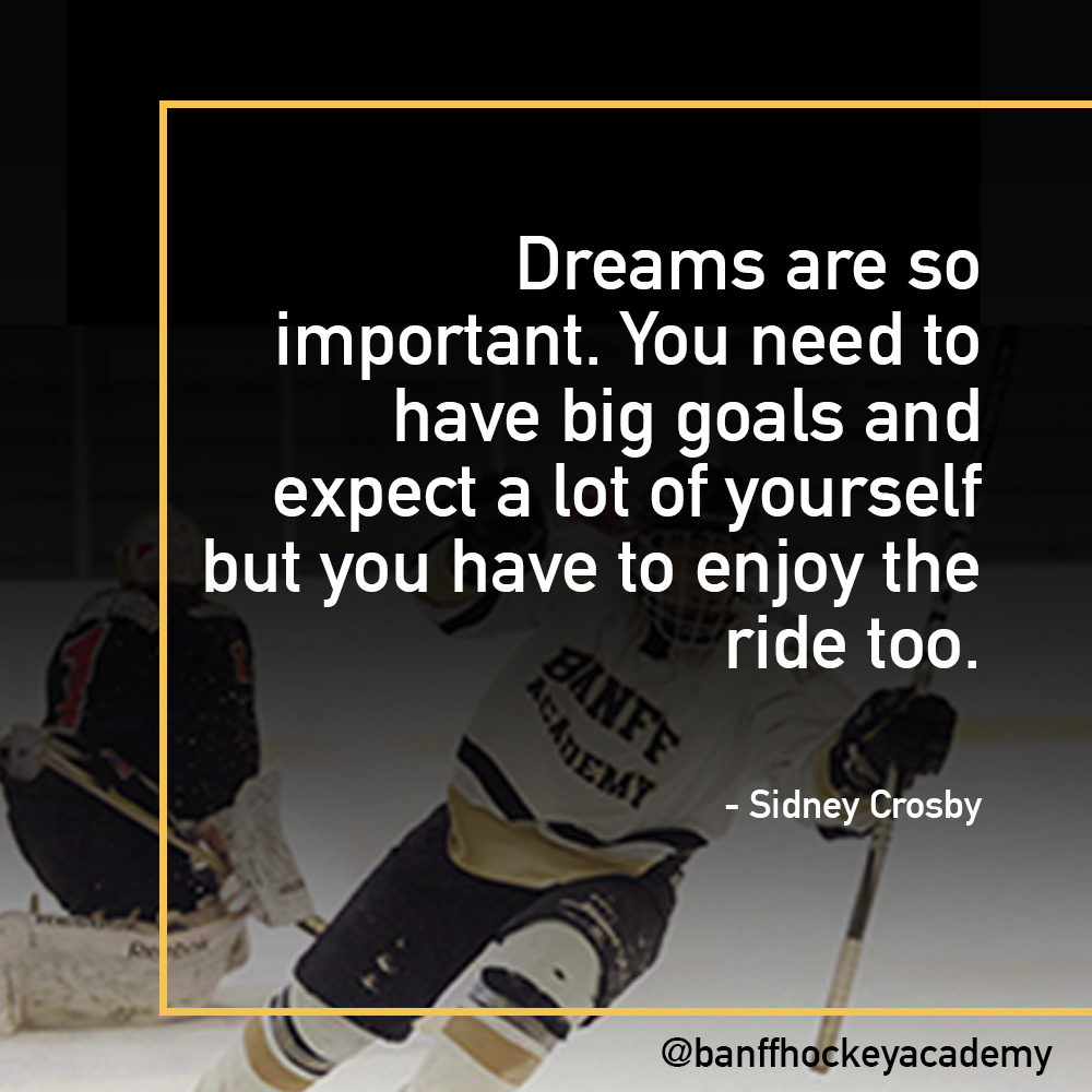 BanffHockey's tweet photo. While it's important to have big goals and dreams, it's so important to enjoy the process along the way. You don't want to get to the end of your journey and realize you've missed some of the best moments. ✨

What is some of the best advice you've received?

#GrowthMindset https://t.co/HkL3ZV4SYc