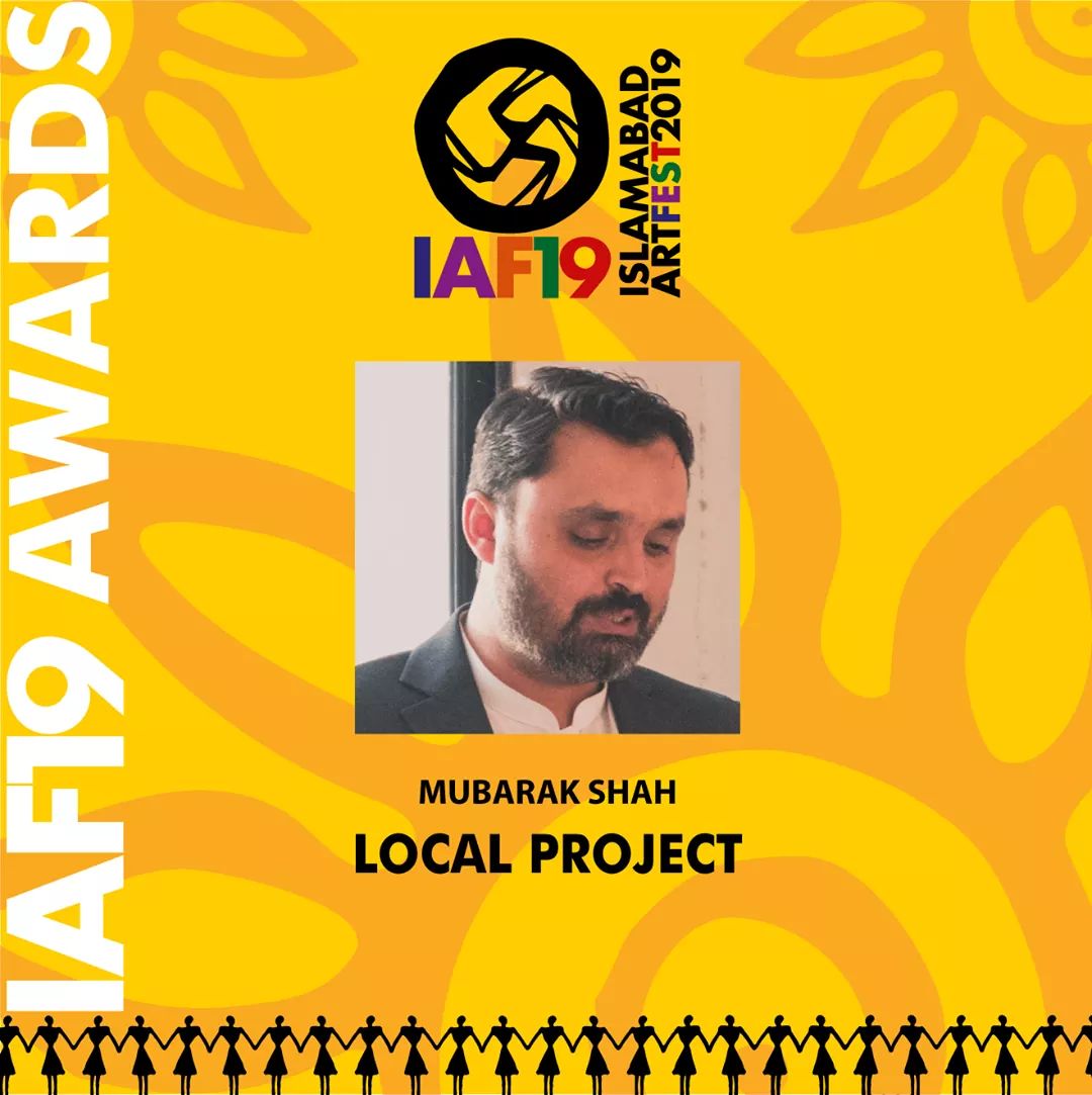IsbArtFestival's tweet photo. Let's Appreciate Art with Islamabad Art Festival.
IAF19 Award for Best Local Project goes to our Artist Mubarak Shah. His artwork was part of 13 Days Exhibitions of Islamabad Art Festival 2019 at one of our most important Cluster i.e. Sir Syed Memorial Society. https://t.co/1Cc9Ig6eXp