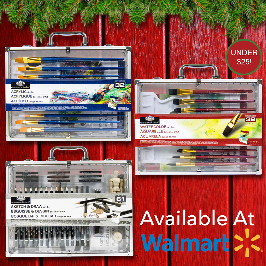 Make the season bright for the artist on your list! 🎅🏼🎄Get all three of these art sets <a href="/Walmart/">Walmart</a> for under $25 each! Choose from Acrylic Painting, Watercolor Painting or Sketch &amp; Draw. #royalbrushart #artsets #giftguide #walmart #walmartfinds #christmasshopping