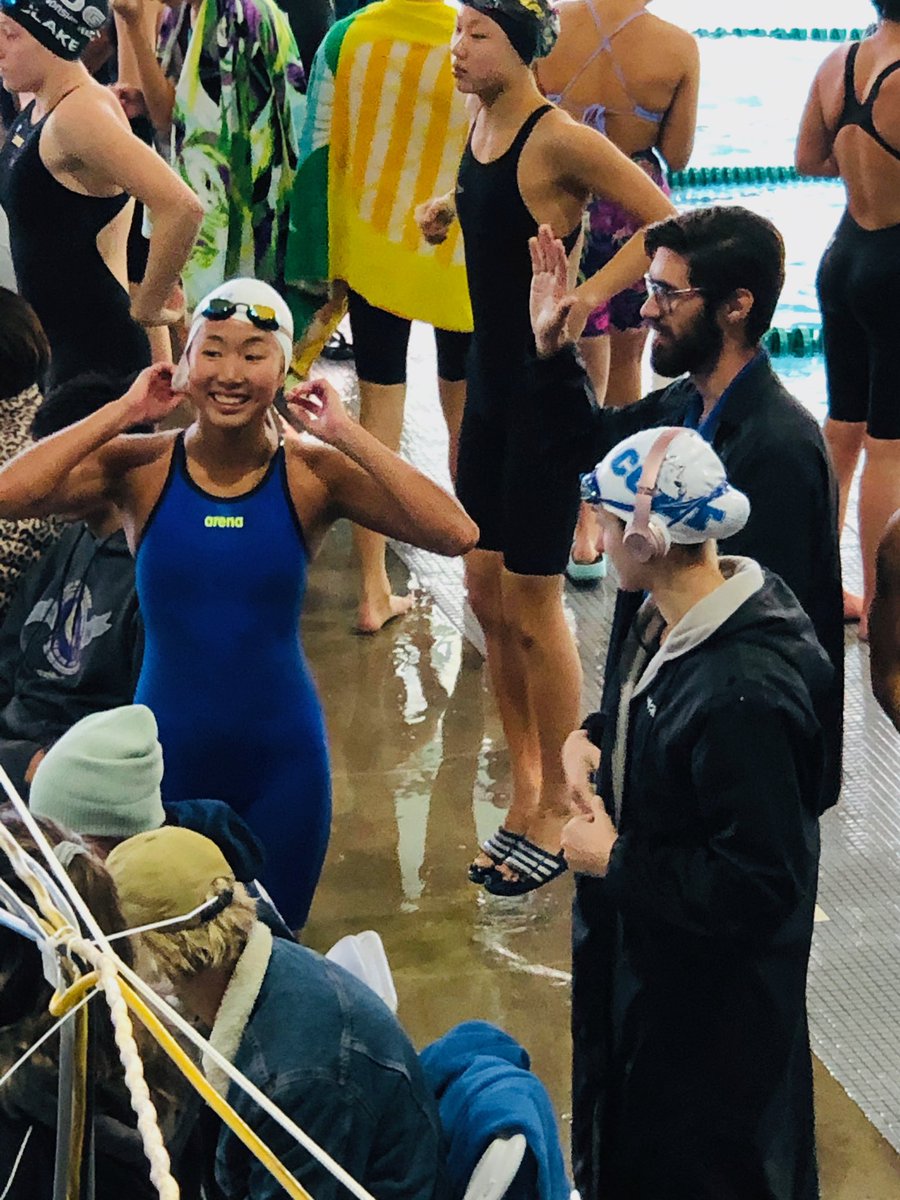 Some great swimming at Sectionals in Los Angeles this weekend.  On to the finals this evening. Go EAST!!