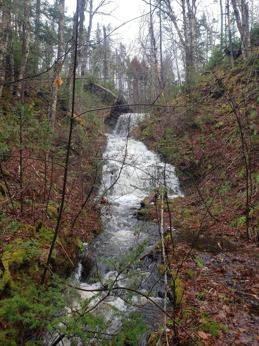 What a difference a week makes. Margaret and I decided to check out the waterfall I had gone to last Sunday. We figured with all the rain yesterday it would be rushing. #Grandgreve #waterfallsofnovascotia #CapeBreton 
Dec8th----Dec15th Same shots different days.