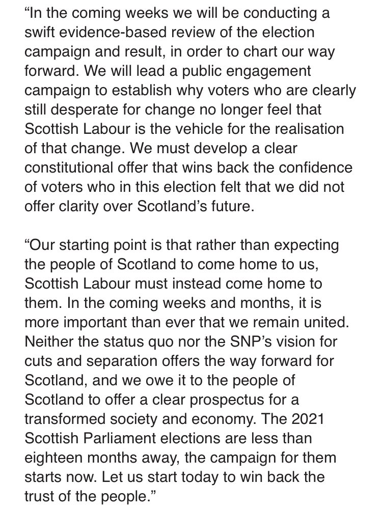 DouglsFraser's tweet photo. .@scottishlabour executive just concluded a meeting. This just in from @LabourRichard 
Movement afoot. And a different tone from @UKLabour https://t.co/zN5MIEt3DJ