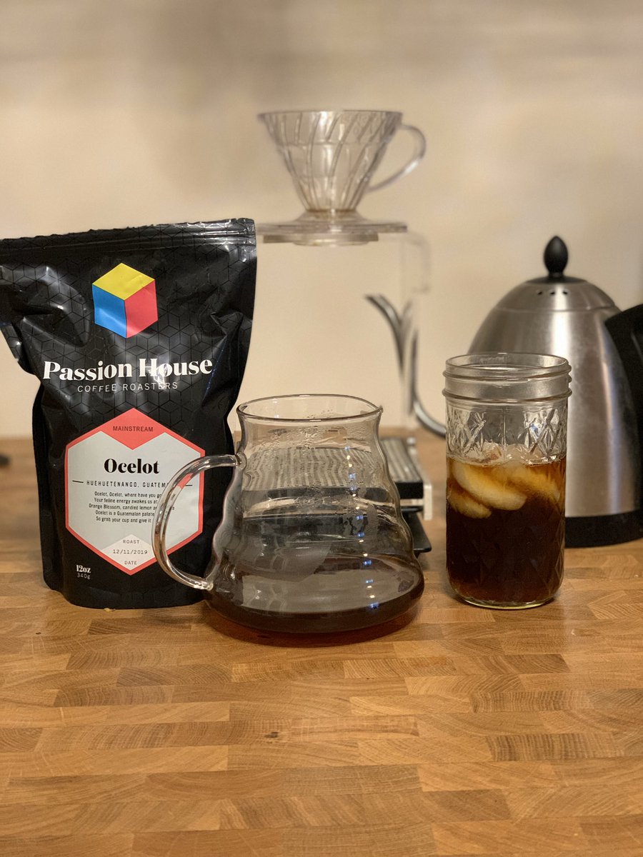 Drinking some <a href="/passionhousecr/">Passion House Coffee</a> today!