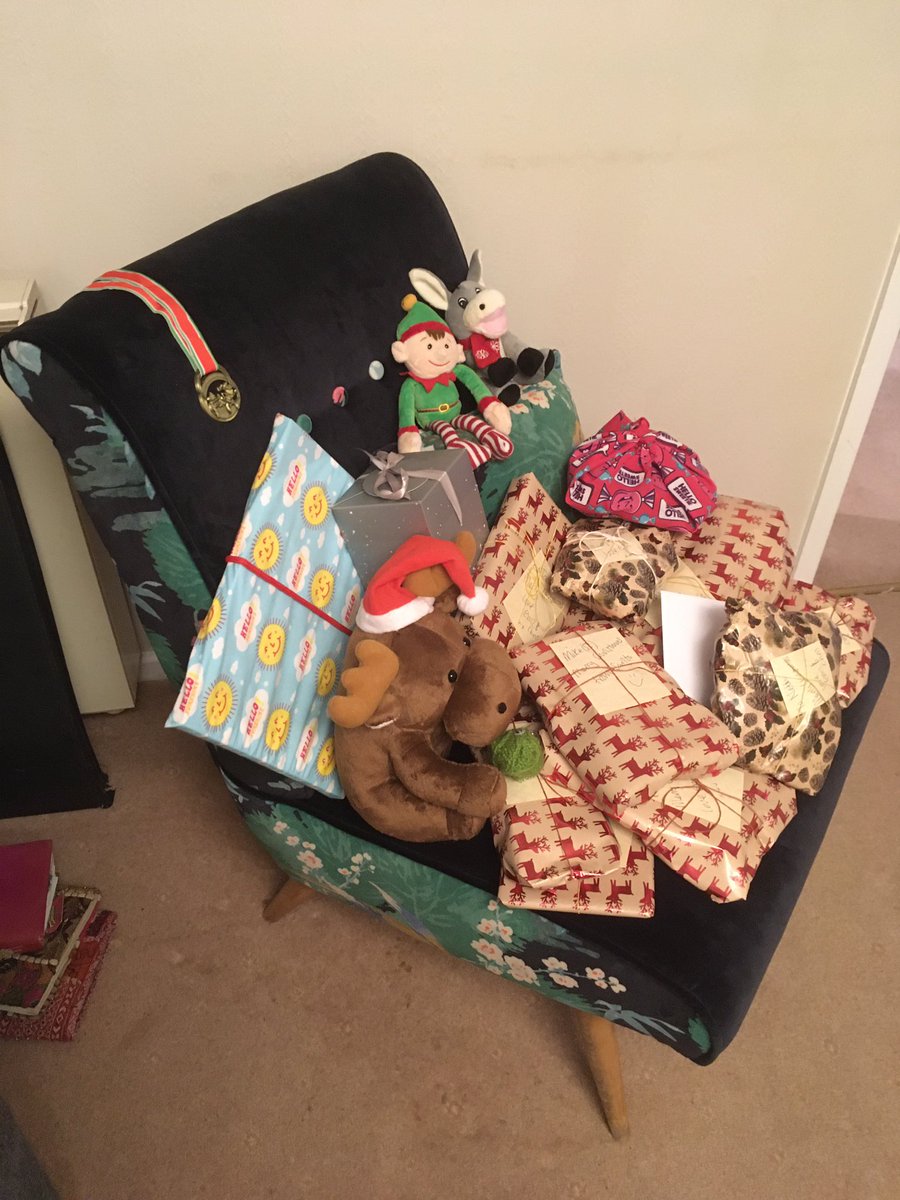NutsUpholstery's tweet photo. Behold the age old tradition of the Christmas chair 😂🤣🤣 #myhousemyrules #christmaschair #notreethisyear https://t.co/4cX6KD7MO0