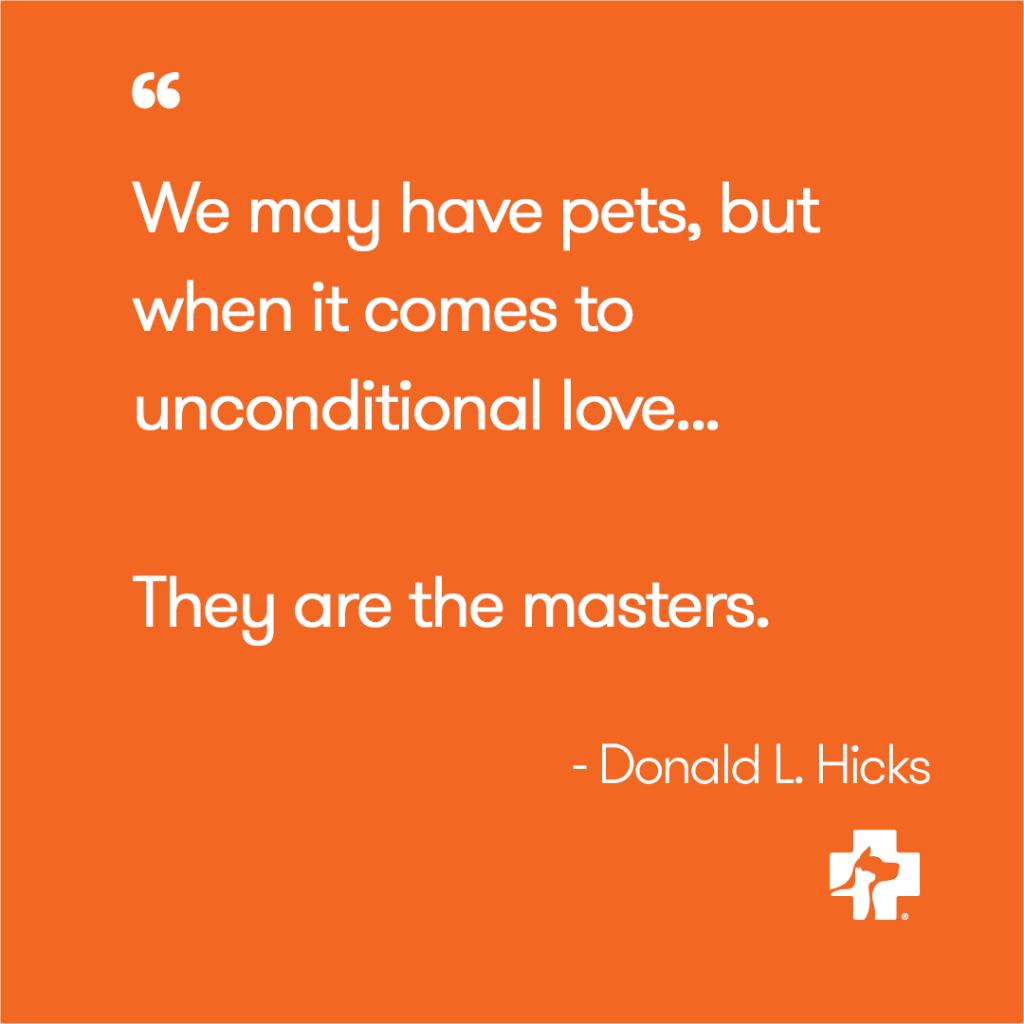 A wagging tail? An arm nuzzle? How does your pet show you love??
#DogsOfBanfield
#CatsOfBanfield
#QuotesOfBanfield
#banfieldhere
#bdog
#bcat
#bhere