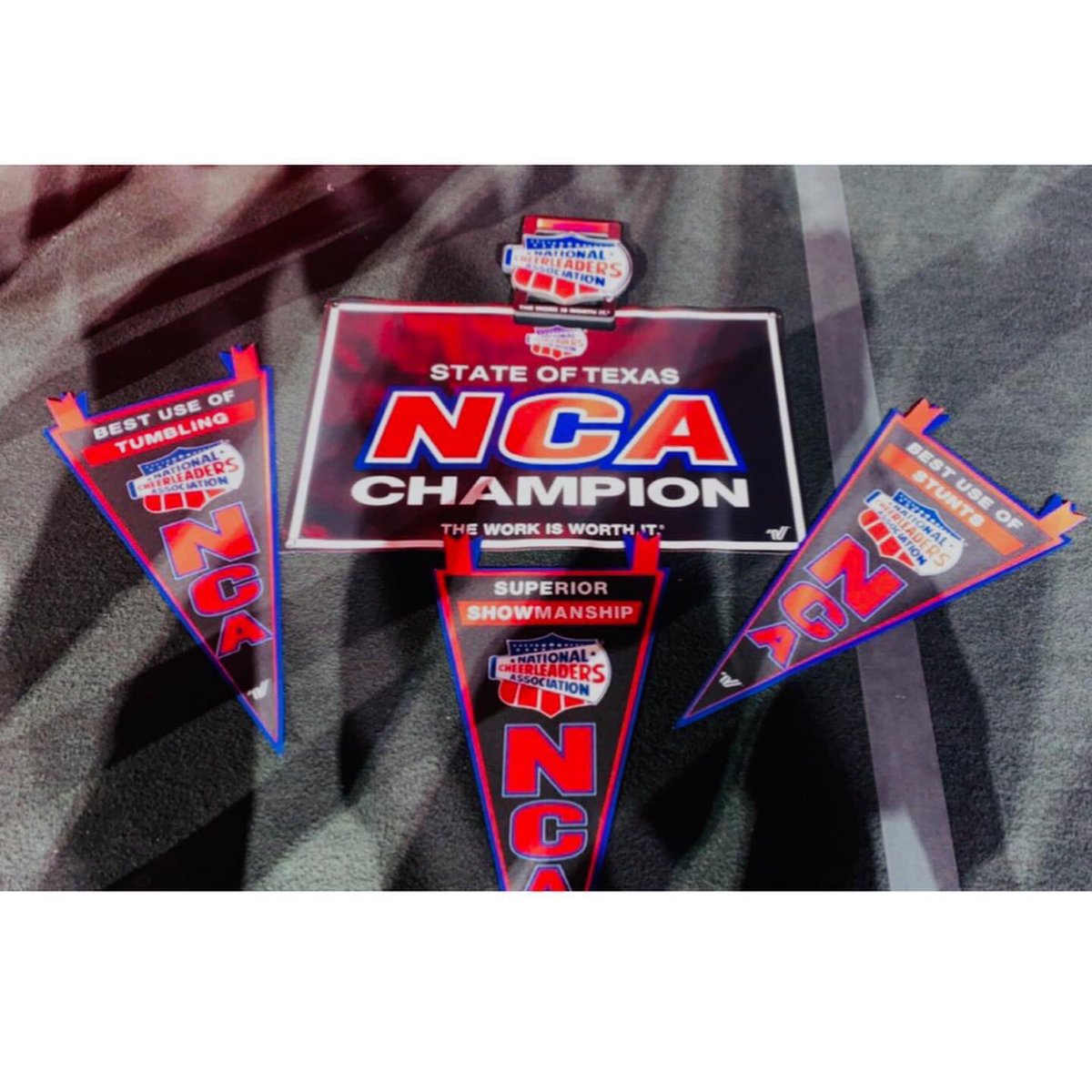 This 2019-2020 team continues their winning streak! Today they represented Edinburg HS impeccably at the NCA TX Championships taking 1st place in their division along with 3 specialty awards-best use of tumbling, best use of stunts and superior showmanship! 💙❤️🐾 #BobcatPride