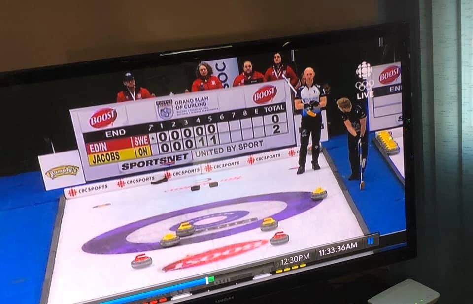 SktnMensSpiel's tweet photo. Clearly ice being taken for @shooterBot , @CliffordMcBeath , and @Shuster_Shuffle during their first rocks in @SktnMensSpiel #rollitin #curling @grandslamcurl https://t.co/zmuVwgMDxi