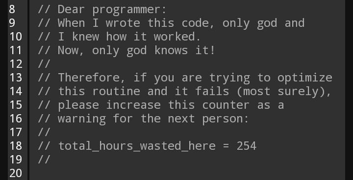 chribonn's tweet image. How many #LinesOfCode are no longer maintainable? #SoftwareEngineer #Coder #programming