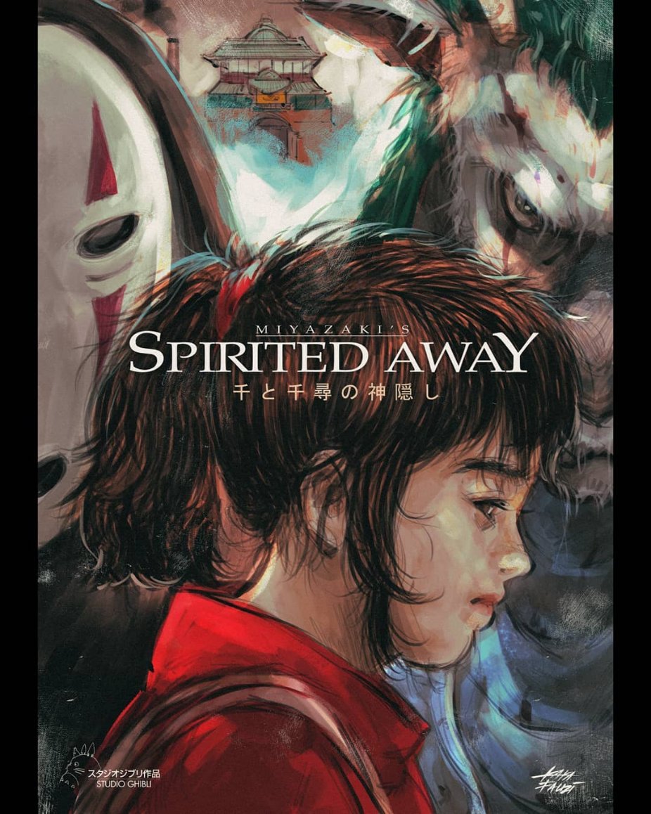 Spirited Away (2001)

Featured Artist 👉🎨 Kakafauzi

#SpiritedAway #fantasy #animated #anime #fantasyfilm #japan #hayaomiyazaki #studioghibli  #yubaba #noface #haku #poster #posterart #posterdesign #alternativemovieposter