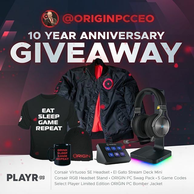 KWFinalBoss's tweet photo. Enter now!! I’m giving away a bunch of sweet loot from #ORIGINPC #CORSAIR #ELGATO #SELECTPLAYER run by #PLAYRGG link in bio https://t.co/xl64SiCFJi