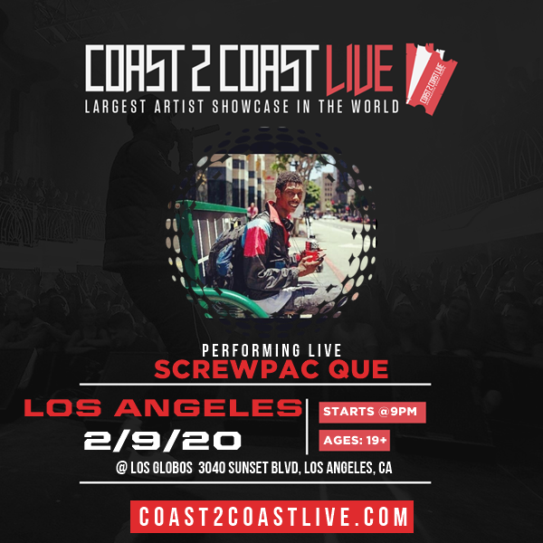TPROQ's tweet photo. Vote for me to perform for  $50,000 in Prizes!  at #Los Angeles Edition 2/9/20! https://t.co/mFbX0a2dX4 #Coast2Coast https://t.co/xAy6Chb6f1