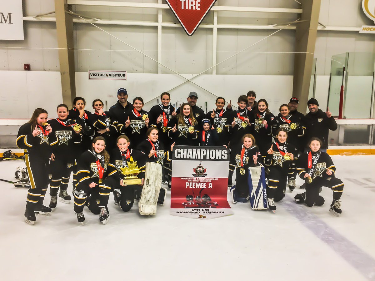 Sensplex's tweet photo. Our hosts for the #GCGHComp19 the GCGH Stars are the Peewee A Division champions!! #ChampionshipSunday https://t.co/ht2ZjA3gW6