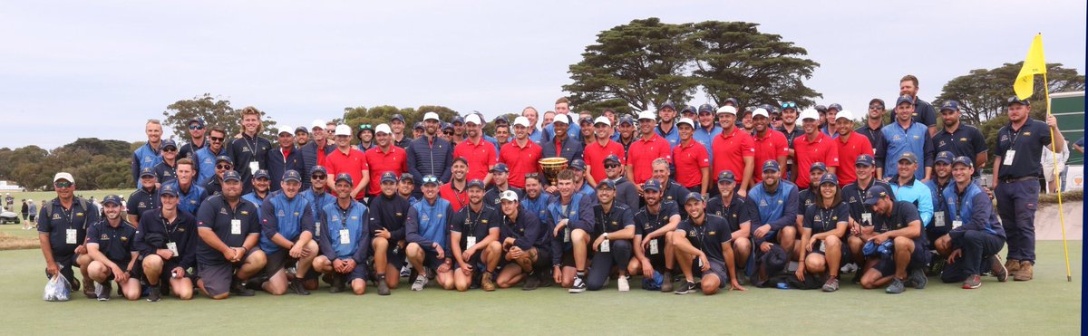 KRTuck06's tweet image. What an absolute honour and privilege to work along side of the worlds best greenkeepers at Royal Melbourne for the Presidents Cup! Made some great memories and new friends in doing so. #PresidentsCup #RM #whataweek #somuchfun