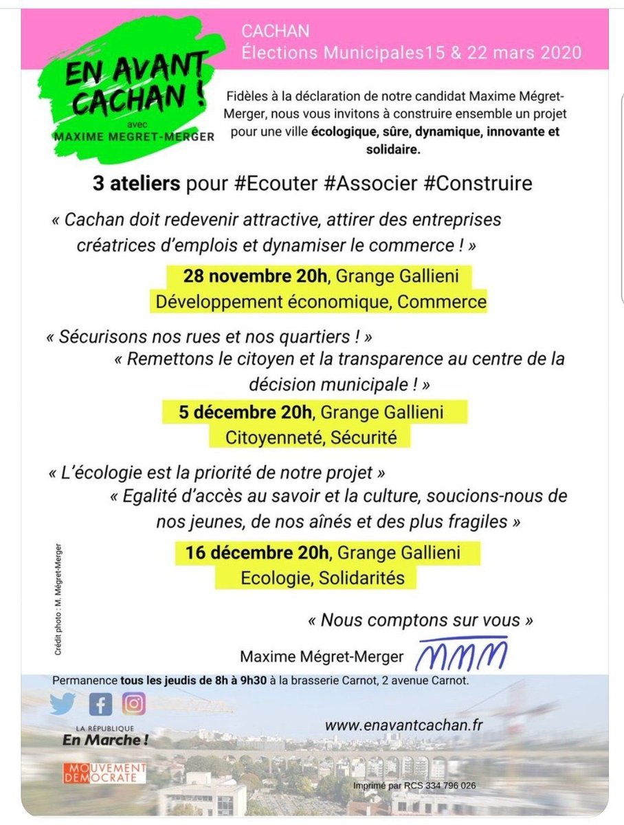 EnAvantCachan's tweet photo. 🗓 RDV Demain soir 20h à la Grange Gallieni :
👉 Atelier "Ecologie et Solidarités"
Pour #EcouterAssocierConstruire ensemble le Cachan de demain !
Venez nombreux !
#Cachan
#EPT12
#EnAvantCachan https://t.co/q1PcyWvFqy