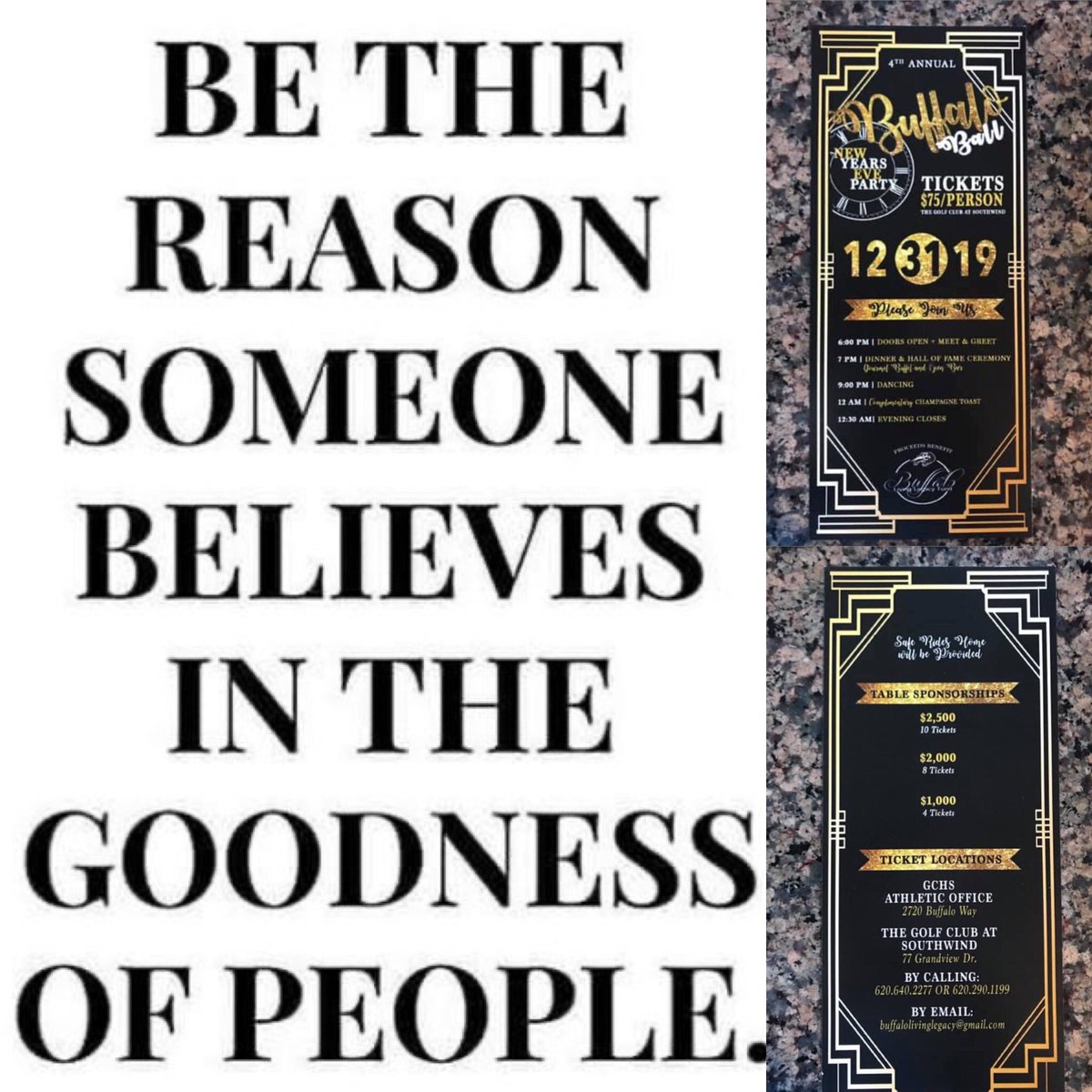 Bring smiles to graduating Buffaloes~join us New Year’s Eve and we promise to bring a smile to your face as well! Enjoy great food, drinks, dancing, and a champagne toast~all of which will make you smile! Let me know if you need tickets! <a href="/nordby_steve/">Steve Nordby</a> <a href="/j83renee1/">Renee Cornett-Wallace</a> <a href="/GCHSbuffs/">GCHS</a>