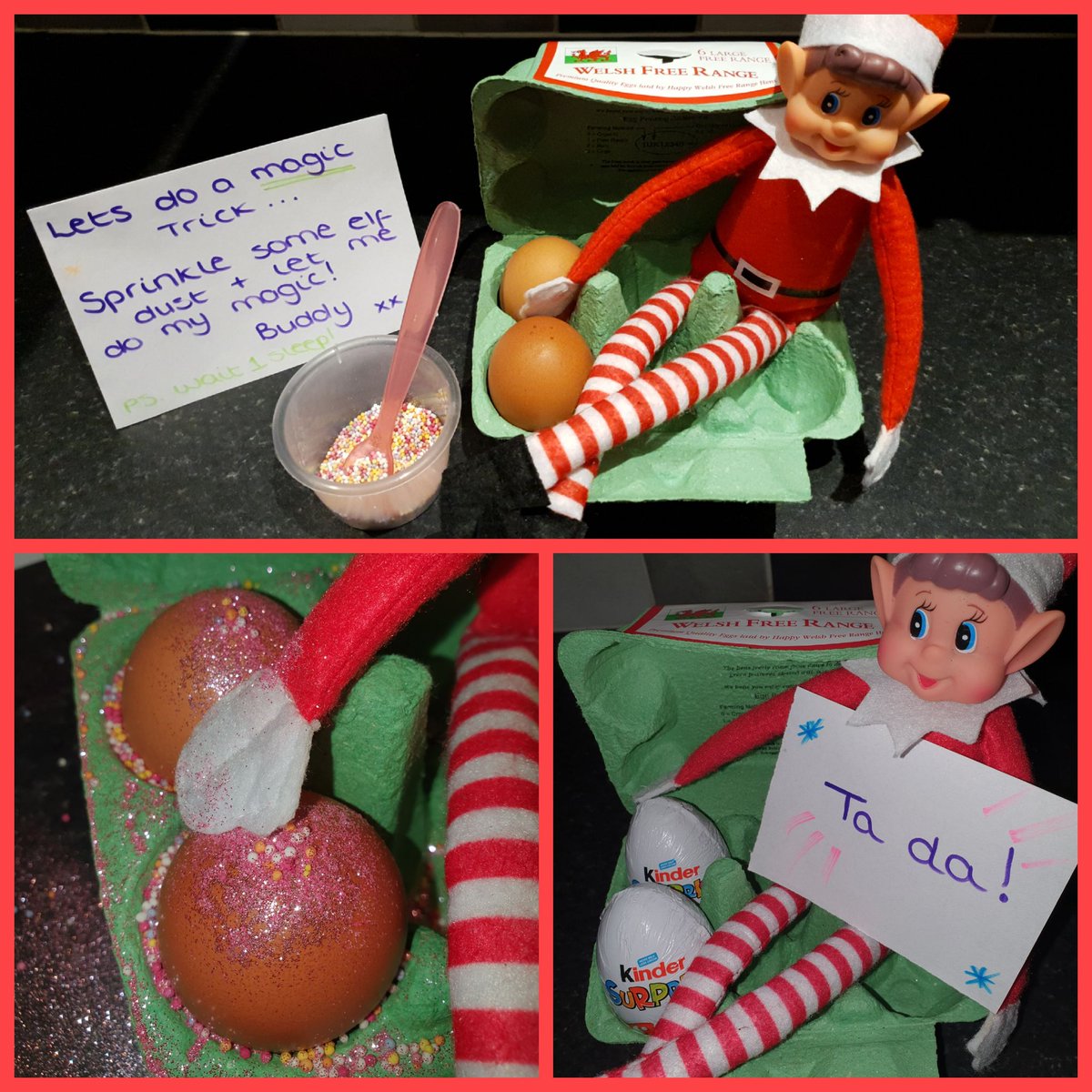 SarahDimech85's tweet image. This one has to be my favourite so far... 🥰🥚🍫
@countryfreshegg
#MagicDust #elfontheshelf #CantWaitTilMorning