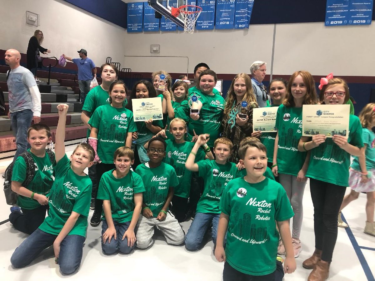 On back to back weekends, the Nexton Rocket Robotics Team has represented Nexton Elementary with Pride! They qualified for Regionals and competed in them two Saturdays in a row. Congratulations Rocket Robotics Team and Coaches Mrs. Drummond and Mr. Osborne! #NES #RIDEwithPride