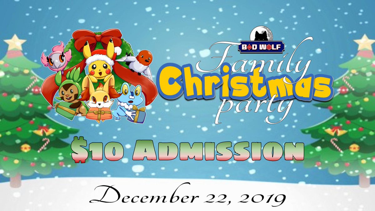 BadWolfNerdLair's tweet photo. Christmas is a time for family. Introduce your kids to Bad Wolf and bring them to our Family Christmas Party on December 22! We'll have snacks, crafts, games, and lots of fun stuff for everyone! $10/person, adults are free! https://t.co/UDBdxKyGwG https://t.co/mYCYUYl5eu