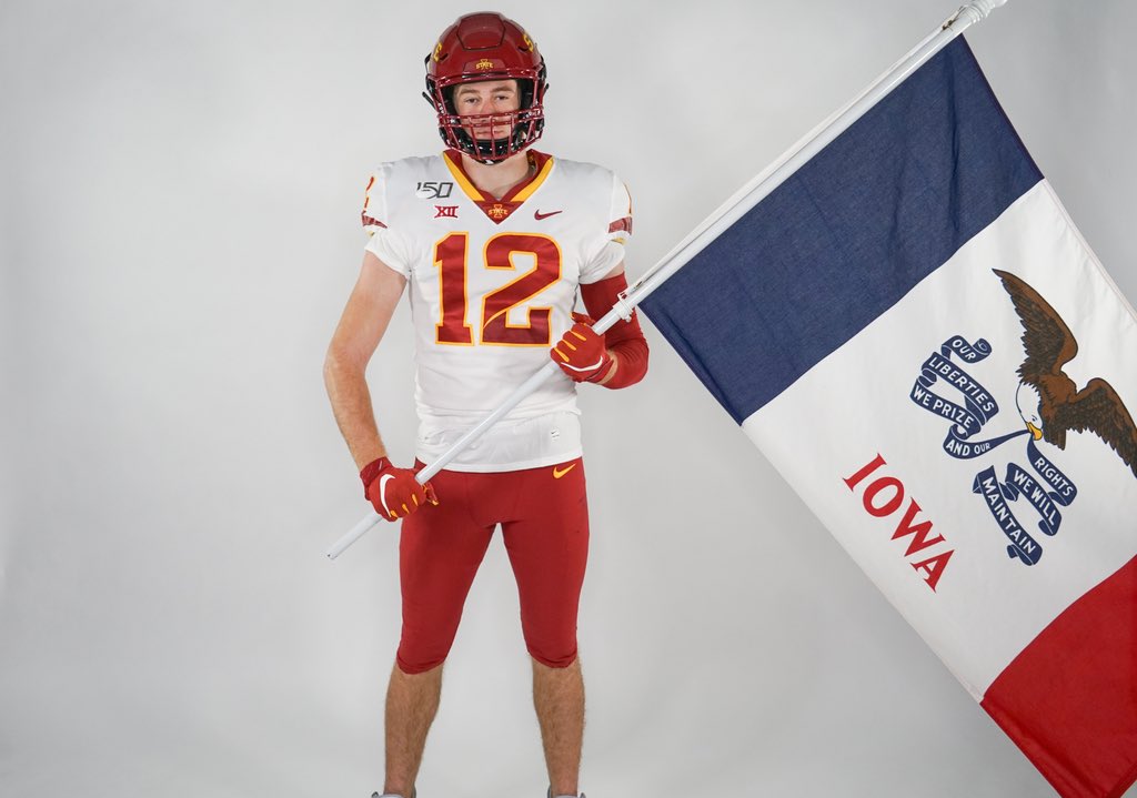 cpedersen_12's tweet photo. Thanks to all of the Iowa State Football coaches for an amazing official visit weekend❤️🏈💛@Coach_Heacock @TysonVeidt @CoachDHoodjer @ISUMattCampbell https://t.co/RWB5CaLeRR