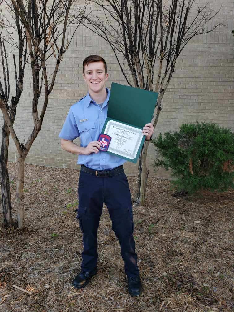 M_Barton2016's tweet photo. Many of you don’t know, but this semester I was in the EMT program at Weatherford college. I had the honor of being named lieutenant and today I graduated as a certified EMT! Next step fire academy😬😬 https://t.co/2sccTp0KU9