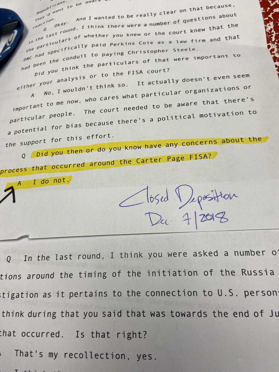 C__Herridge's tweet image. Former FBI Director Comey now says  of the Carter Page surveillance warrant “real sloppiness” and “As director you are responsible for this, I was responsible for this." Asked a year ago if he had “any concerns,” Comey told congressional investigators “I do not.” #My Highlighter