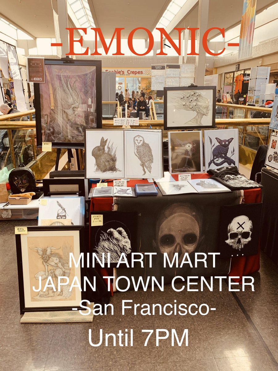 Emonic_Art's tweet photo. MINI ART MART!!
I’m at JAPAN TOWN CENTER in SAN FRANCISCO TODAY!!
Located upstairs across from Cha-To
Until 7PM.
#emonic #miniartmart #japantowncwnter https://t.co/0GqOwqxjRL
