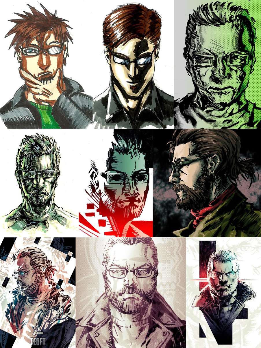 Self-portraits throughout the decade #2010vs2019 