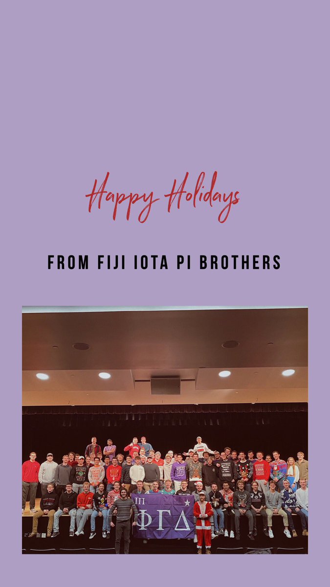 The FIJI boys would like to wish everyone good luck on finals this week and a very Happy Holiday season!