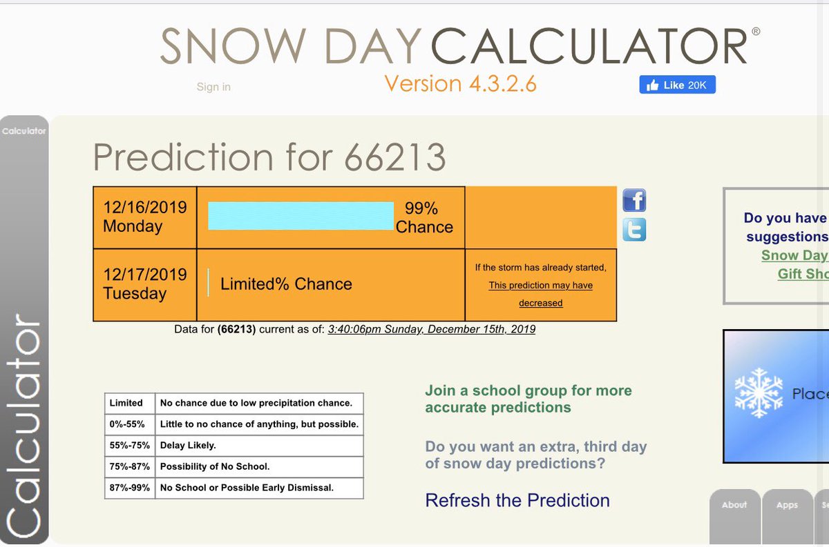 Hey <a href="/olatheschools/">Olathe Public Schools</a> you probably should listen to the pros and just call off school now