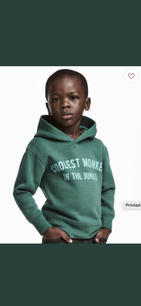 InfluenceBeaut's tweet photo. Nah. This was not an accident @hm.
😒 😡 😒😡😒😡
Putting the black child on a “monkey” hoodie  and  the white child wearing a hoodie that does NOT compares him to an animal but calls him a “jungle survivor expert”. https://t.co/ueYXpuQmPd