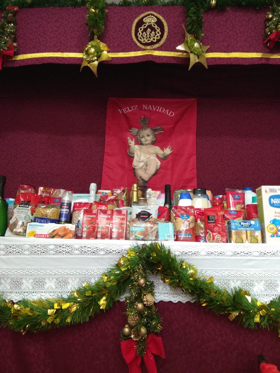 PacienciaHdad's tweet photo. @PacienciaHdad  agradece a todos los que han colaborado en la campaña de Navidad de recogida de alimentos. Ha sido todo un éxito. 
Esperamos que con esta  ayuda se haga un poco más agradable la situación de aquellas familias que sufren necesidad y contrariedades.
Gracias sinceras https://t.co/b8yCiP0U9M