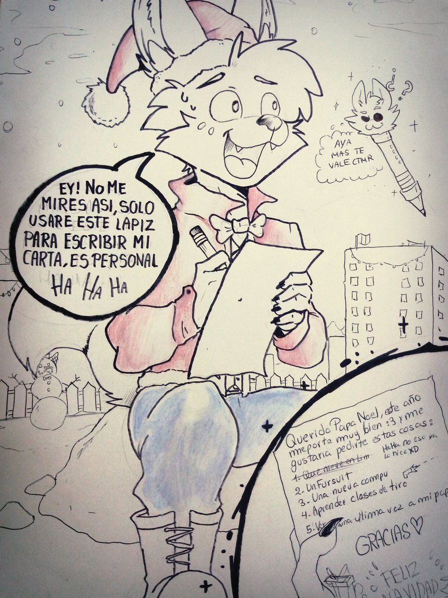MaxDraws1's tweet photo. Feliz Navidad a Todos Furritos hermosisisisisismos!! ❤️✨☕🍕🐾☕🦊🎶 (◍•ᴗ•◍)❤
Pasen una bonita navidad! Cuáles son sus deseos para Santa? O Papa Noel? Cómo le digan en sus hogares :3!
#Art #Arte #Furry #FurryArt #Maxdraws #MaxDraws1 #Navidad #MerryChristmas #Navidad2019 https://t.co/FbpSkIS9UO