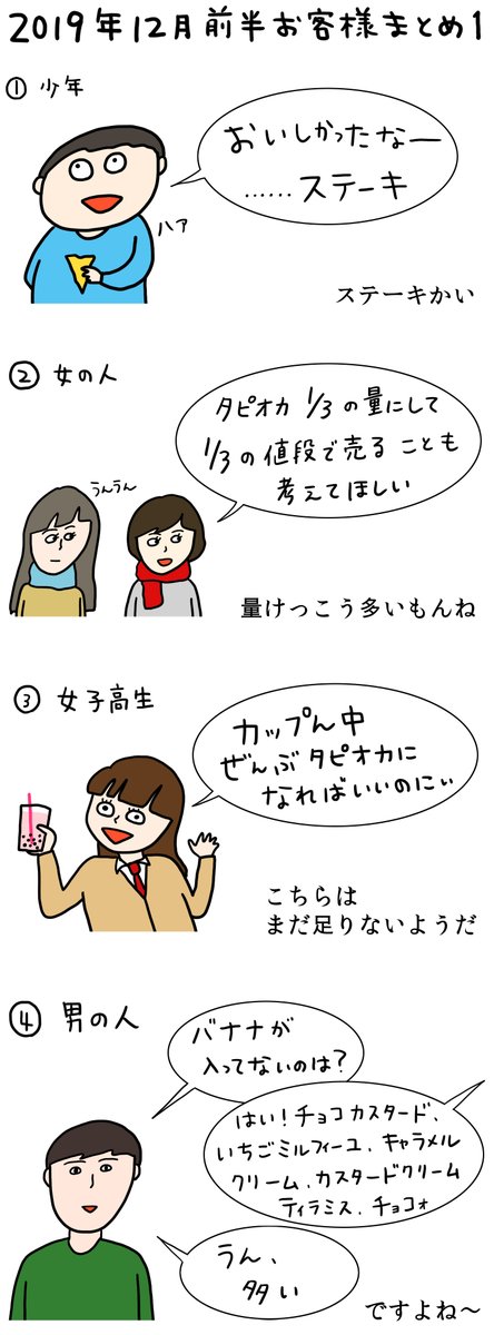 クレープ屋で働であったどうでもいい話が19年12月も面白すぎる 人間っておもしろい Togetter クレープ屋で働であったどうでもいい話が19年12月も面白すぎる 人間っておもしろい Togetter