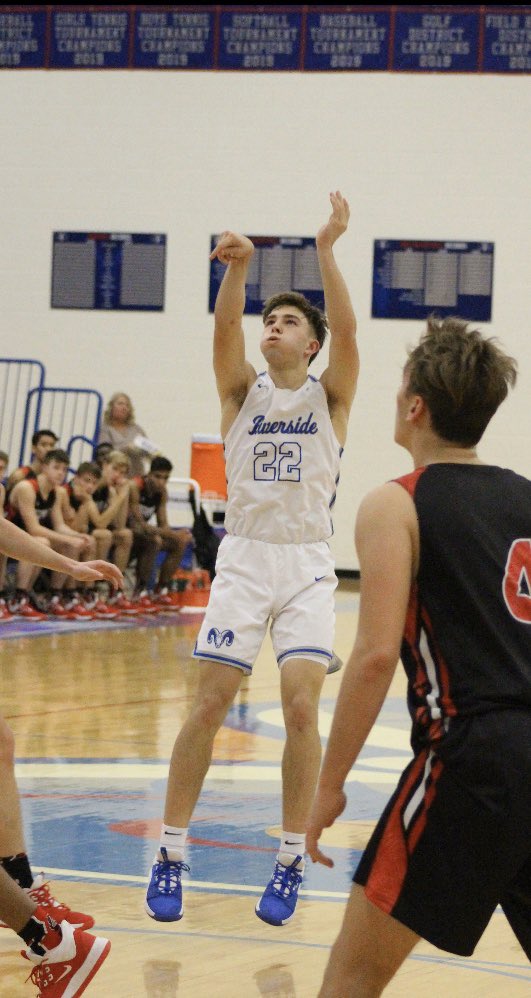 RHS_Rams_Hoops's tweet photo. Looking back on the week.  While scoring 28 points on 12/11 vs @indyathleticsva, Ty Reichard set a new school record with the number of total field goal made in a single game with 11.  The previous record was 10.  Congrats Ty! #MakeEmBelieve #Family https://t.co/8EVhkOxdBZ