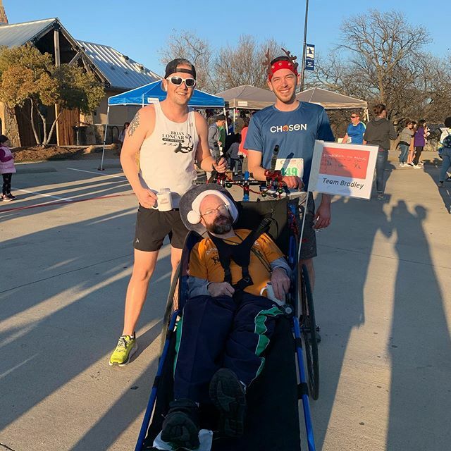 GreysonJohns's tweet photo. Race #2 done and done! What a day of running! This afternoon I got the pleasure to push my buddy Bradley at the Little Elm Christmas 5k. When @poweredtomove needs a runner, you show up. Even after the #bmwhalfmarathon https://t.co/LiqUDwF26o https://t.co/aCCuDIEl8y
