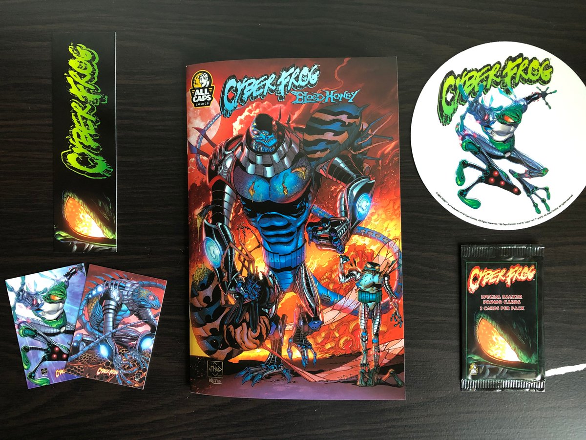 Vandicoup's tweet photo. The COMPLETE #CyberfrogBloodHoney Collection!!

👌🏻🐸🤖🤩😍🤷🏻‍♂️🌈☀️🌞😇😌😎🤓🔥🔥🔥

#ThankYouUncleEthan

💝

#EthanVanSciver #Cyberfrog #ComicsGate #WarCampaign #BlameWarCampaign #HailCaesar #HailCaligula #HailCaesarCaligula #Independent #IndieComic #IndieGoGo #crowdfunding #UncleE https://t.co/rvt9sQ8Qmk