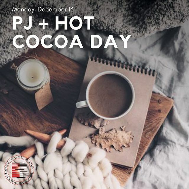 LETS GET COZY!
To kickstart our spirit week we’ll be having PYJAMA AND HOT COCOA DAY ON MONDAY! Come dressed in your favourite PJs (please don’t show up to school naked) and stop by the CAF before period 1 for some hot chocolate or tea!  Bring your own R… ift.tt/2RXtbq6