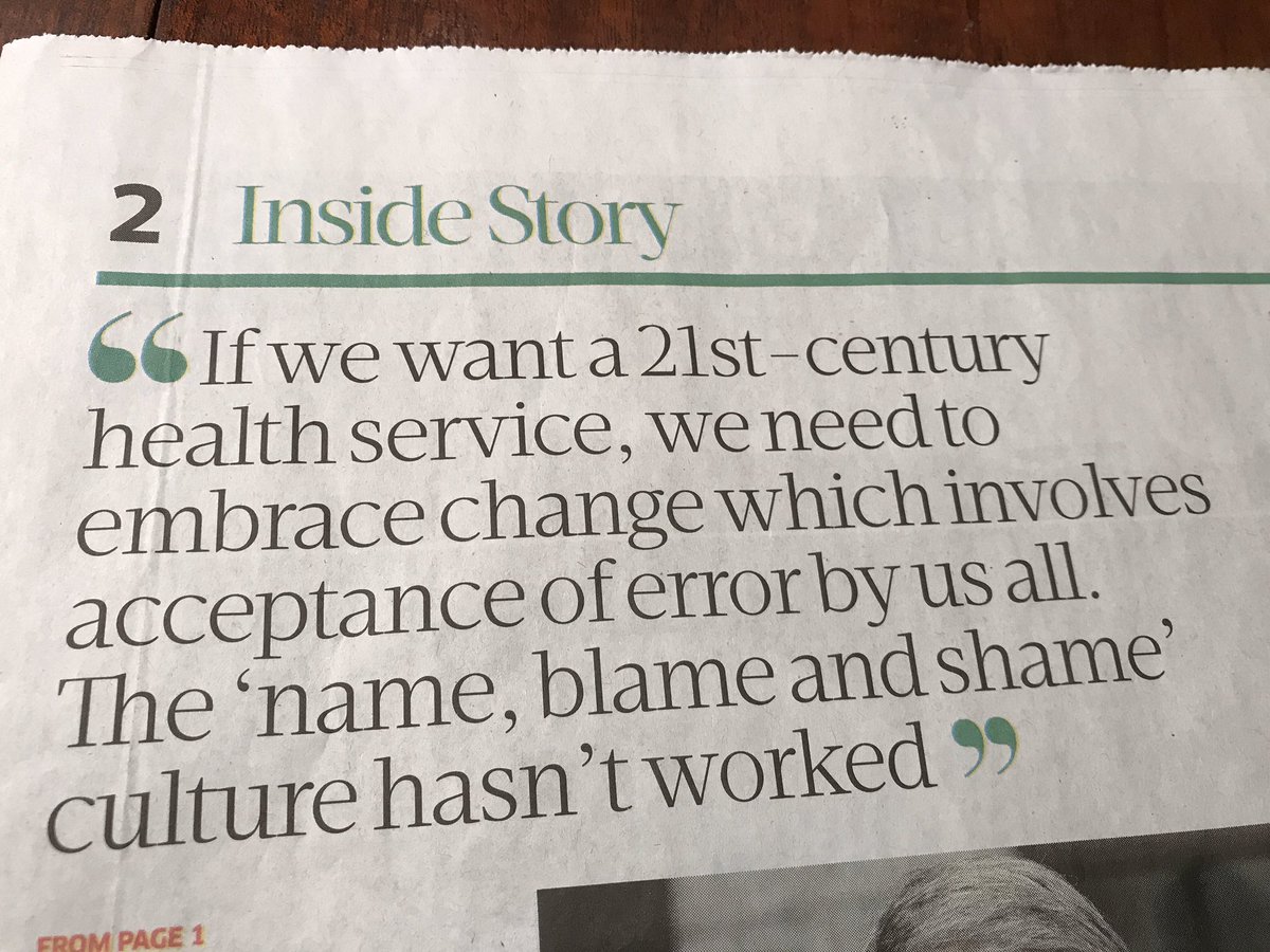 nialldowney's tweet image. Interesting feature in today’s @businessposthq by @susmitchellSBP on the huge issue of dealing with error in our health service. The current situation is unsustainable. Implementing a Human Factors approach is critical for staff &amp;amp; patients alike. @BrennanSurgeon @HSCQI @HSELive