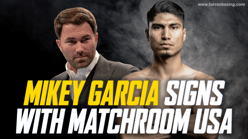 TorresBoxing720's tweet photo. Mikey Garcia Signs with Matchroom USA 👀 #TorresBoxing #WatchOnDAZN #MikeyGarcia #Boxing #Boxeo https://t.co/Nii00Nl1lj https://t.co/pYa0alJNew