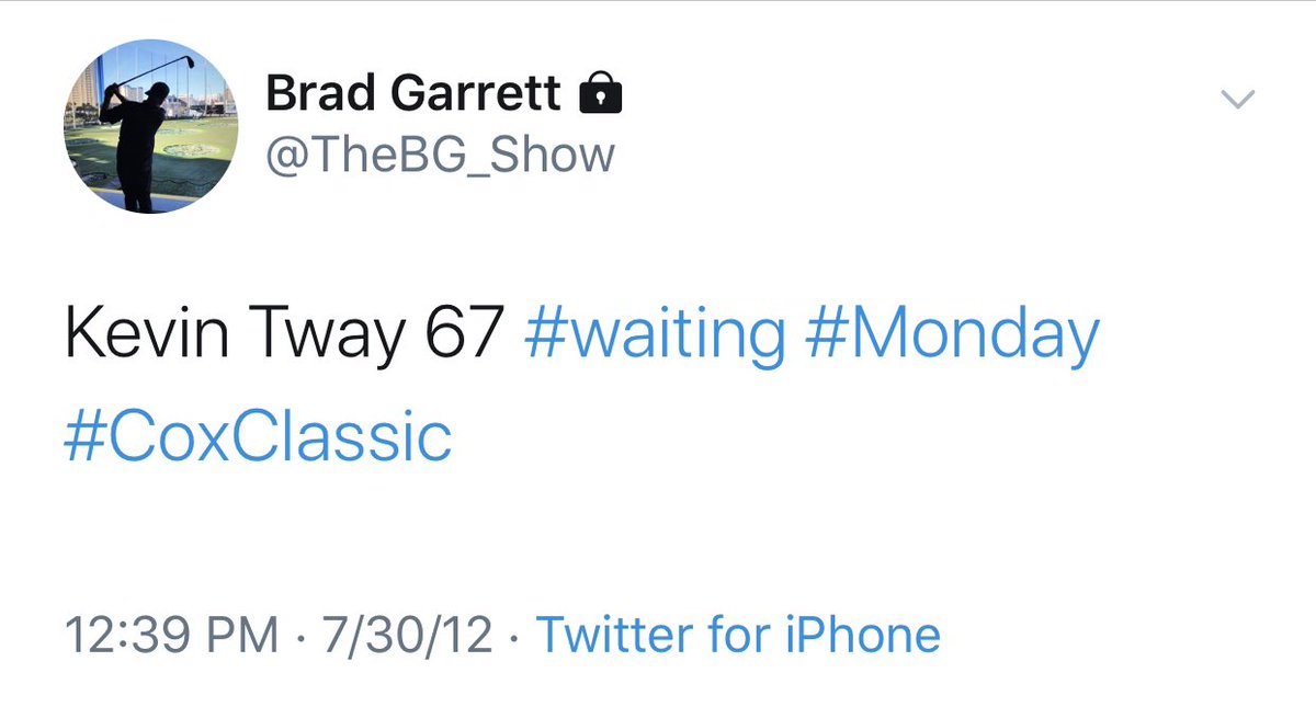 TheBG_Show's tweet image. #Rabbitsfoot 

It was my fault on 17 we had a short par4 - 314 to the front I should of hid the 3 wood under my shirt he flew the green made 5 #BGBadCaddy Missing Monday’s early in a your career feels like it’s the end but it’s not he’s been cashing checks ever since #GolfisCool