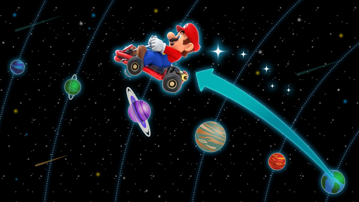 マリオカート ツアー 正解発表 昨日の マリカツクイズ の正解は Cの 地球をとび出し太陽まで マンマミーア みなさんの熱い走りは大気圏をとび出し太陽へ くわしい総走行距離は 約24億5000万km 太陽どころか土星まで行けちゃいます