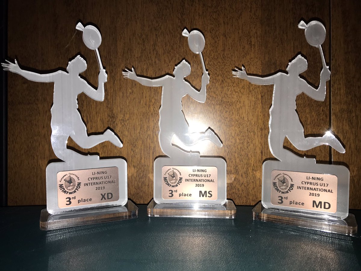 Stapletons2018's tweet photo. Excellent performance by Oliver at the Cyprus U17 International tournament, with 3rd place trophies in singles, doubles (with Charlie Driver) &amp; mixed (with Catherine Wong). Fantastic effort. So proud! @BevBadminton @Yorksbadders @BE_North @IanBucknell4 https://t.co/fyFK3vqDn7