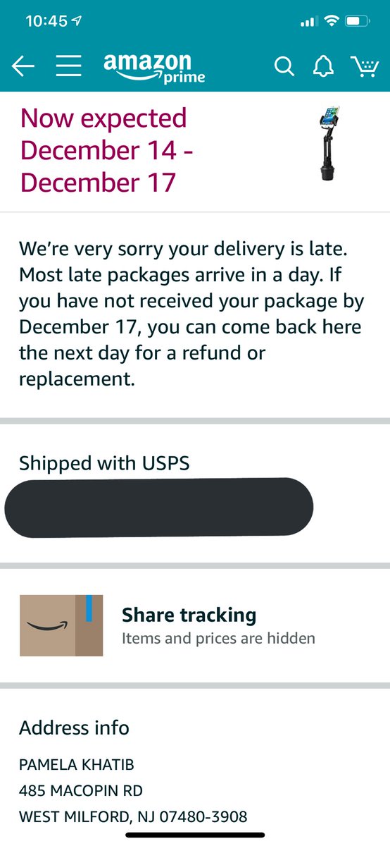 PameeLynn's tweet photo. @amazon thoroughly disappointed in your delivery service this holiday season! Contacted Customer Service twice and was assured my items were being delivered. What am I paying a Prime Membership for if my packages are 2 weeks late or “lost”. You should be making this right! https://t.co/aPeGunsg66