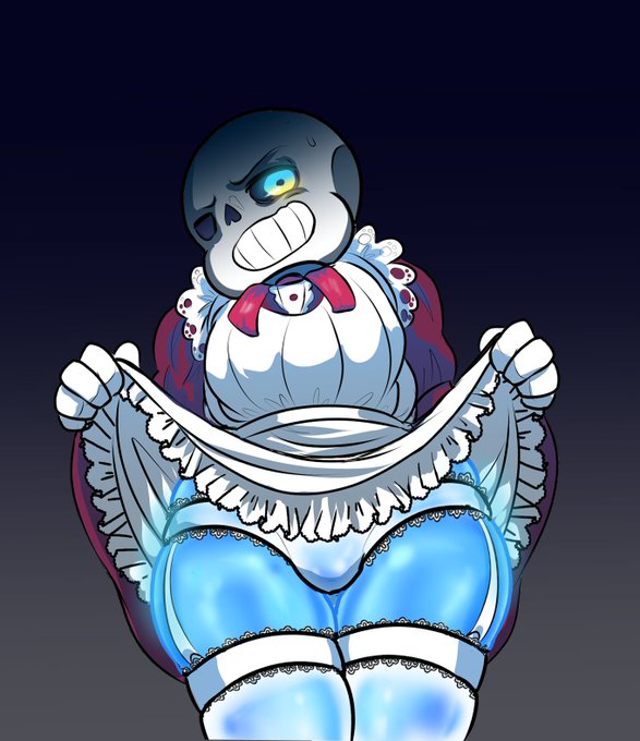 sans in the maid outfit from smash based on the comic "i want you to s...