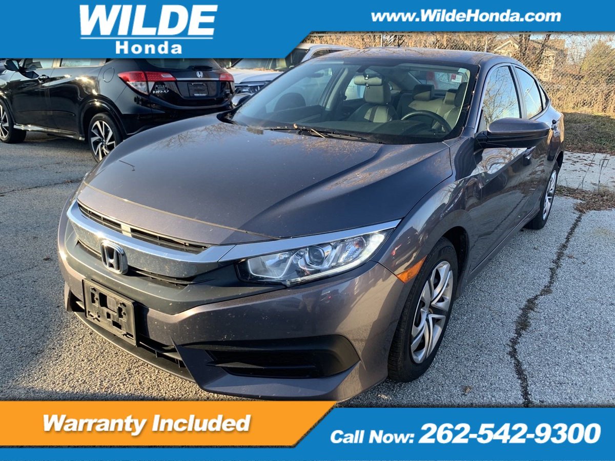 Reliability meets style in this 2016 Honda Civic LX. CARFAX One-Owner. Clean CARFAX. Priced below KBB Fair Purchase Price! Only 35,831 miles. Learn more: wildehonda.com/inventory/used…