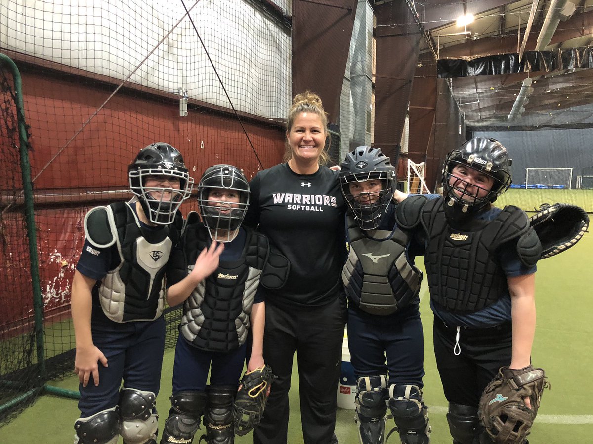 ESUSoftball's tweet photo. A fun day training catchers to be champions! #Rock #SundayFunday #ESUInTheHouse https://t.co/TIBlTFVPqo
